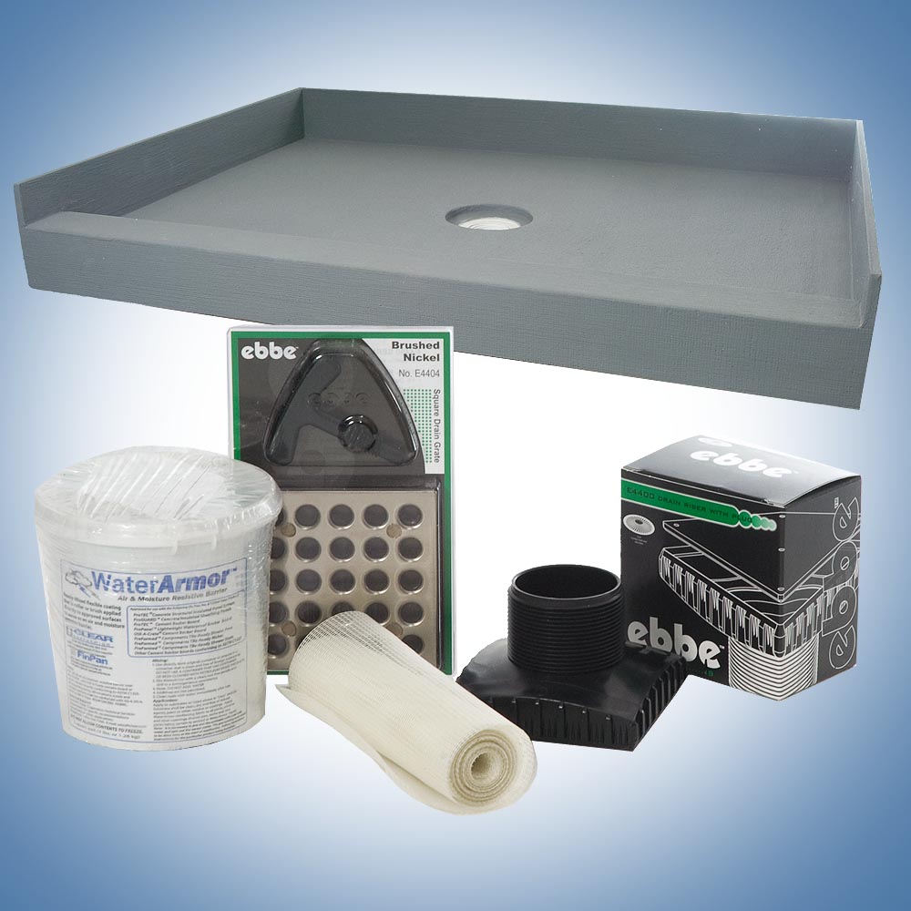 Mold In Shower Pan preformed® shower pans - finpan Mold In Shower Pan preformed® shower pans - finpan